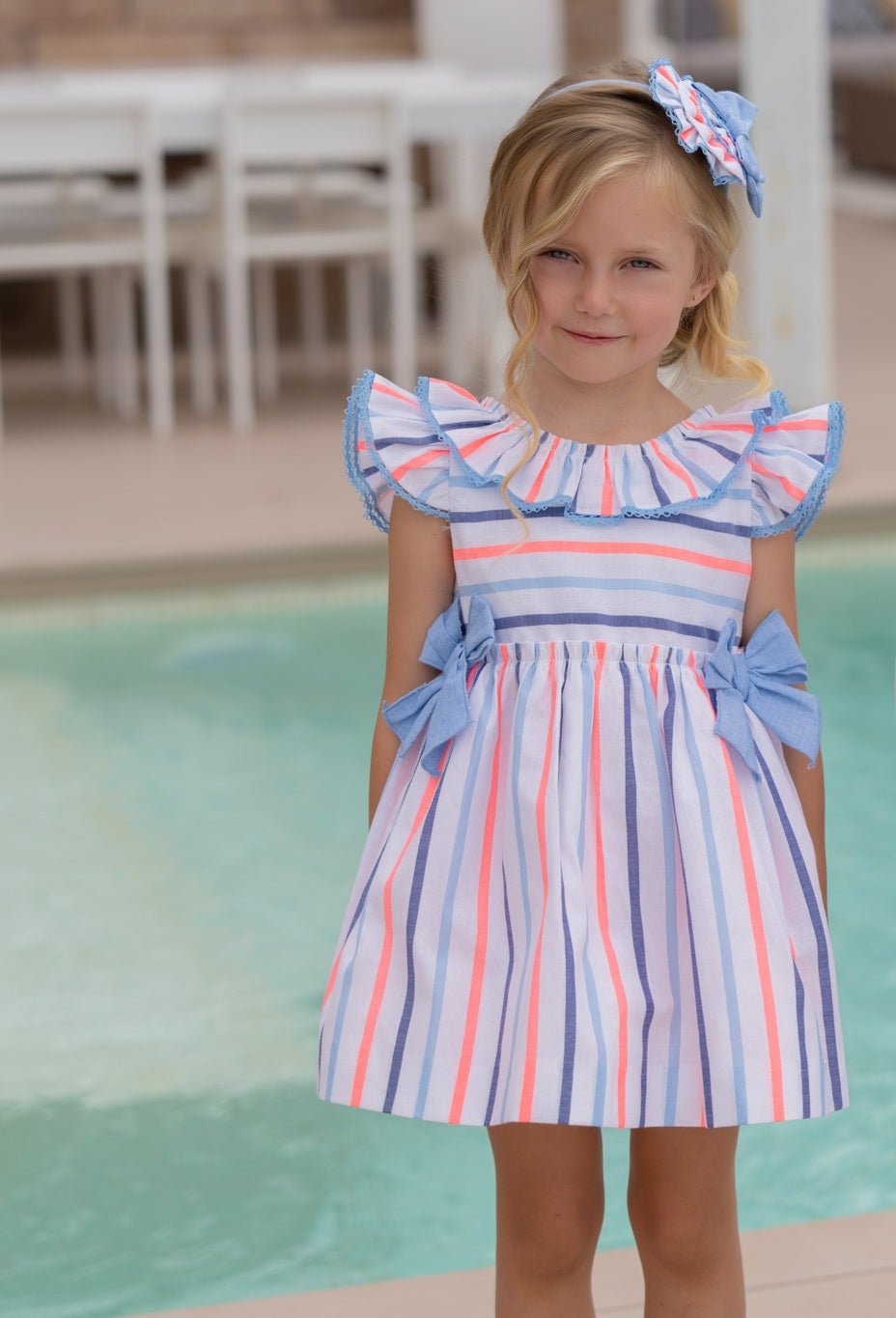 Miranda SS26 PRE - ORDER - Girls Multicolour Stripe Headpiece