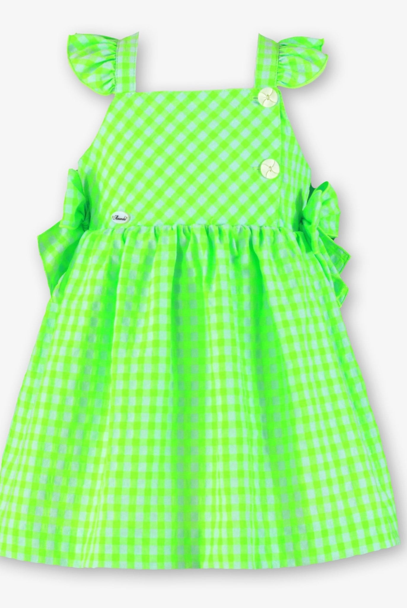 Miranda SS26 PRE - ORDER - Girls Neon Green Summer Dress