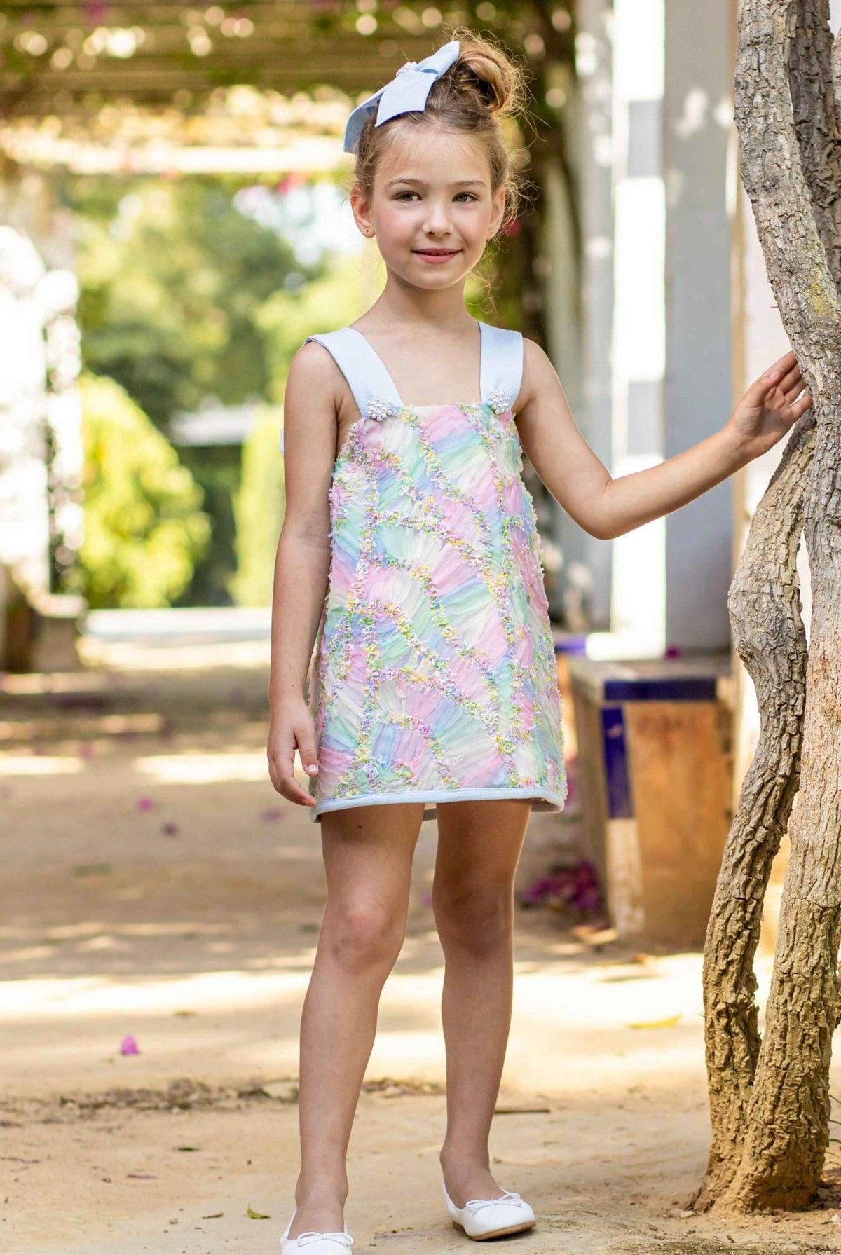 Naxos Girls Multi Coloured Tulle Dress | Clearance Sale