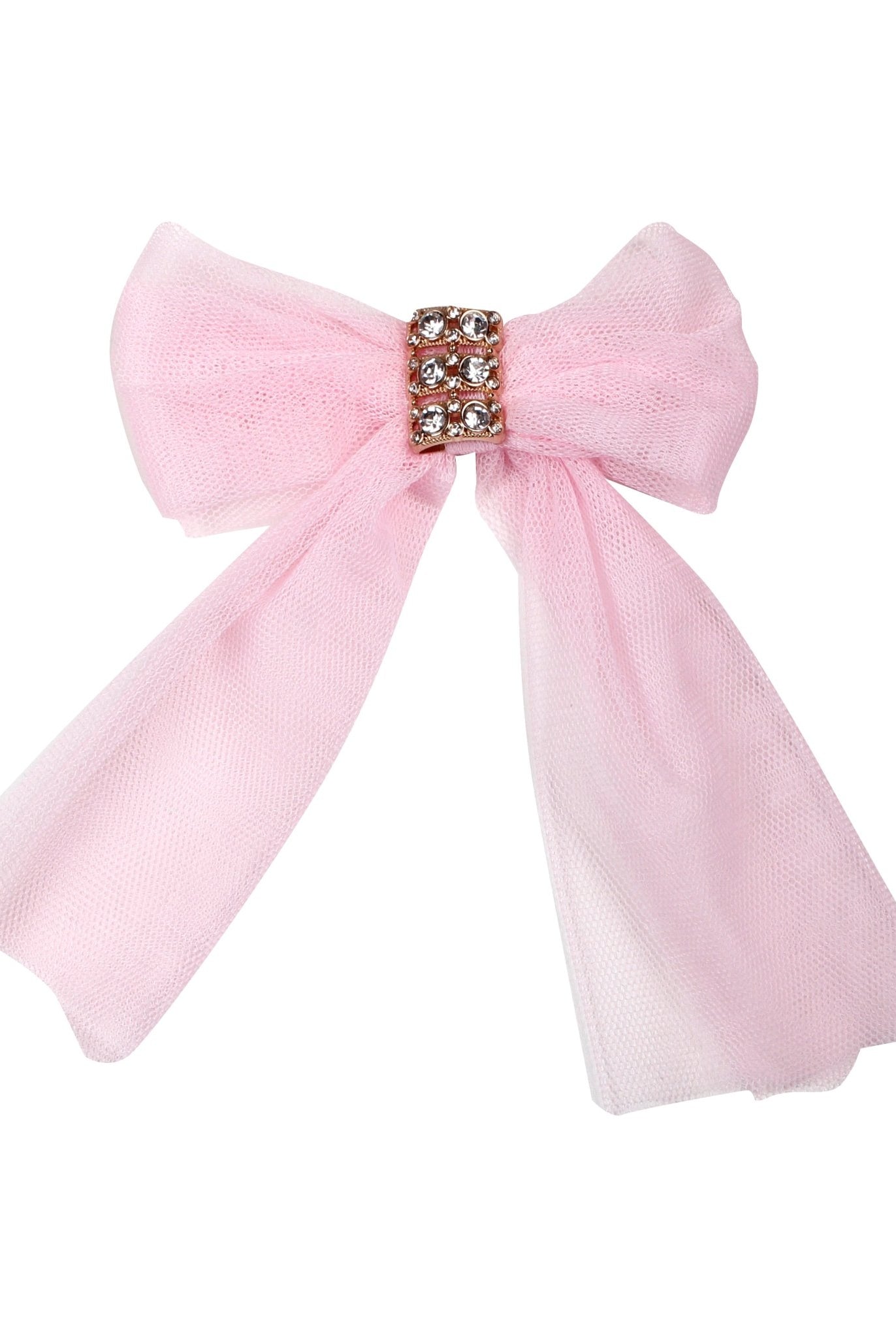 Naxos Pink Tulle Bow Headpiece | AW26 PRE-ORDER