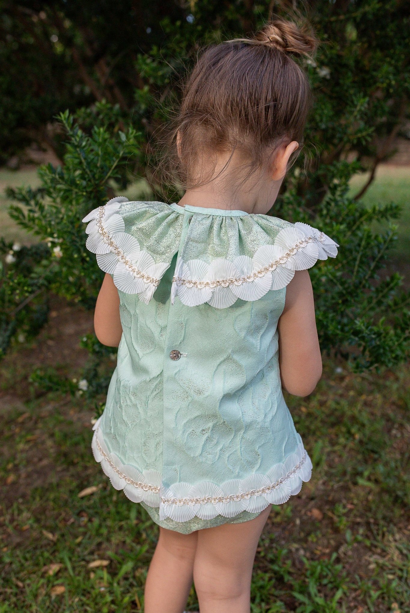 Naxos SS26 - Baby Girl's Mint Dress & Knickers