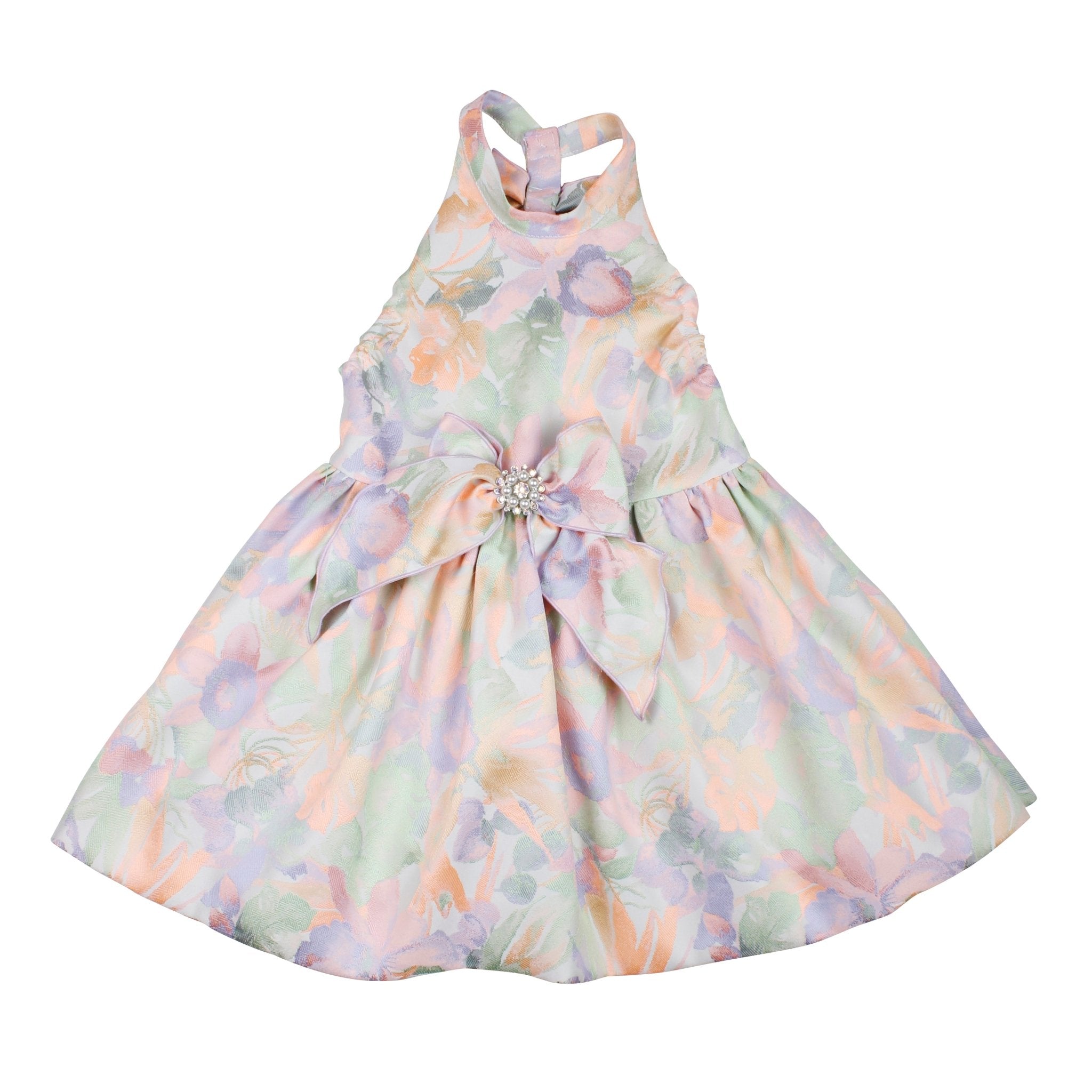 Naxos SS26 - Girls Multicoloured Bow Back Design Dress