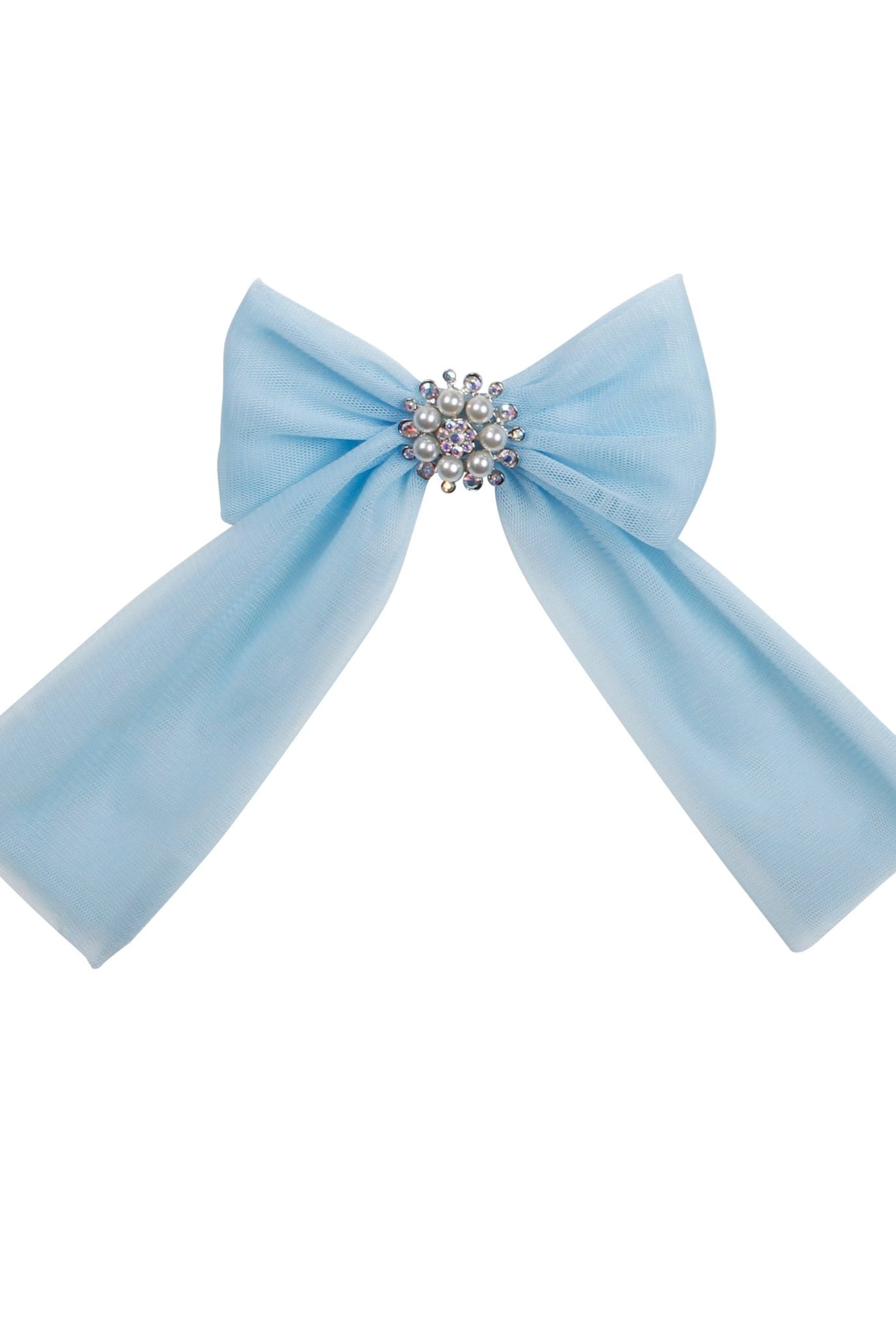 Naxos SS26 - Girls Tulle Blue Headpiece