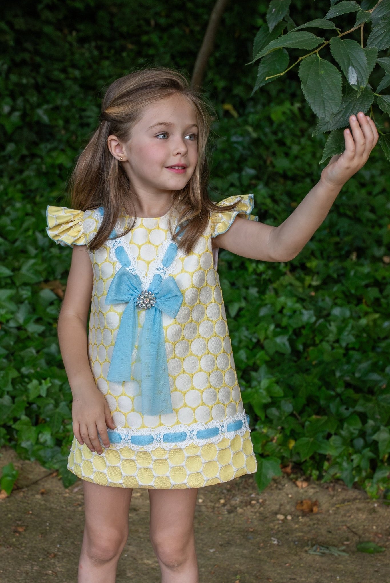 Naxos SS26 - Girls Tulle Blue Headpiece