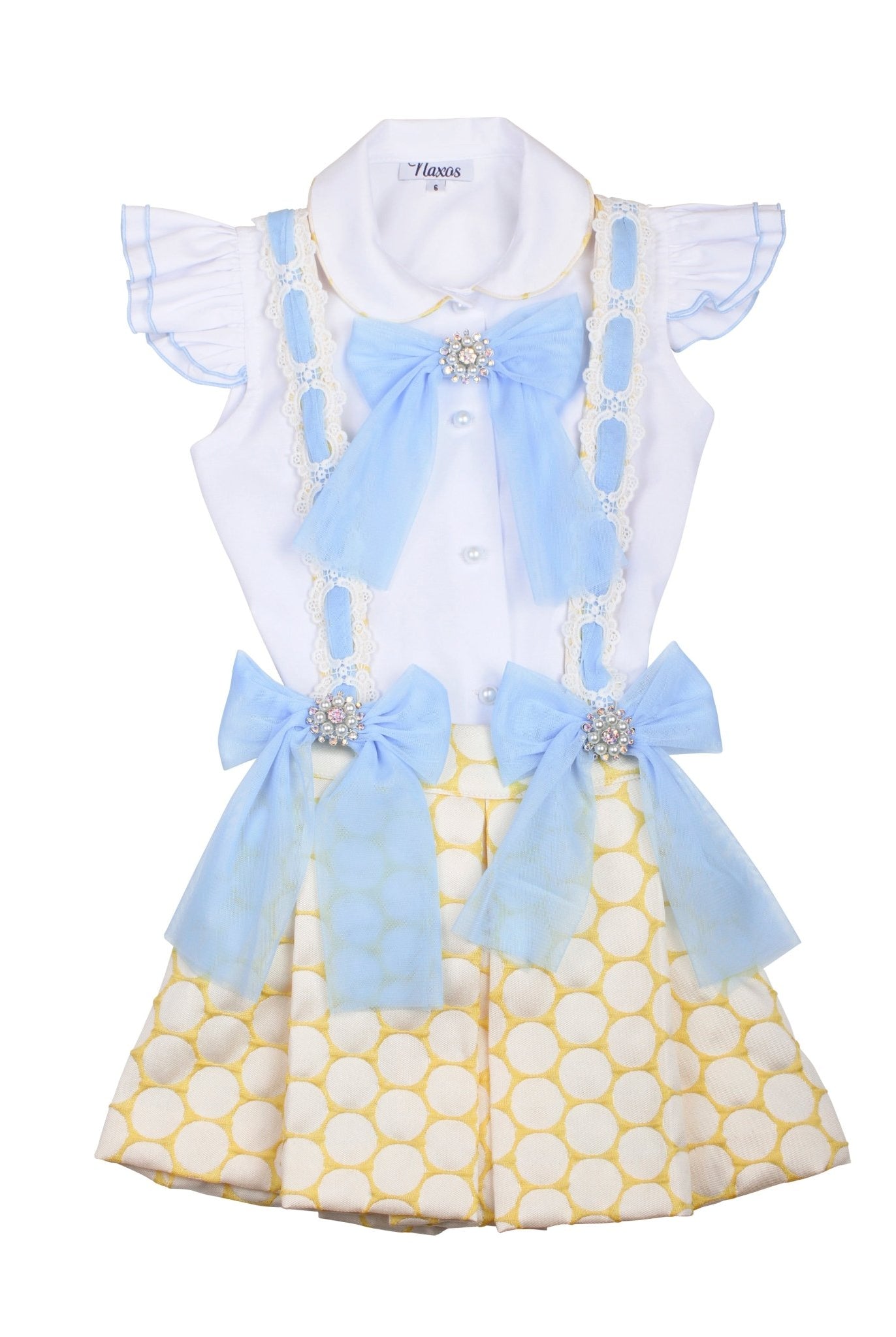 Naxos SS26 - Girls Tulle Blue Headpiece