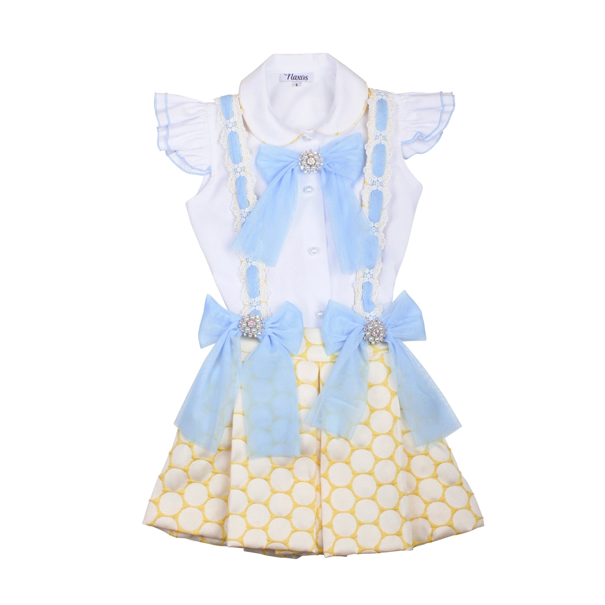 Naxos SS26 - Girls Tulle Blue Headpiece