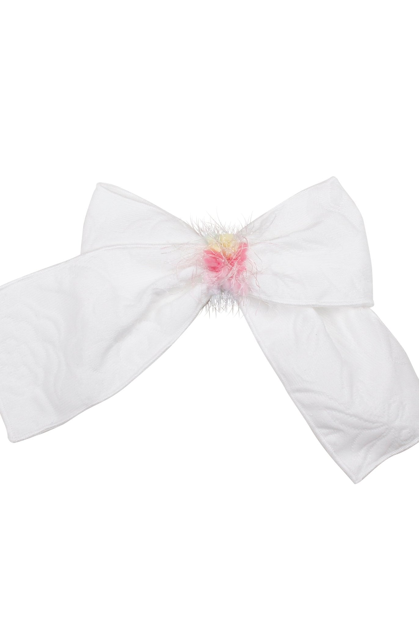 Naxos SS26 - Girls White Jacquard & Multicolour Headpiece