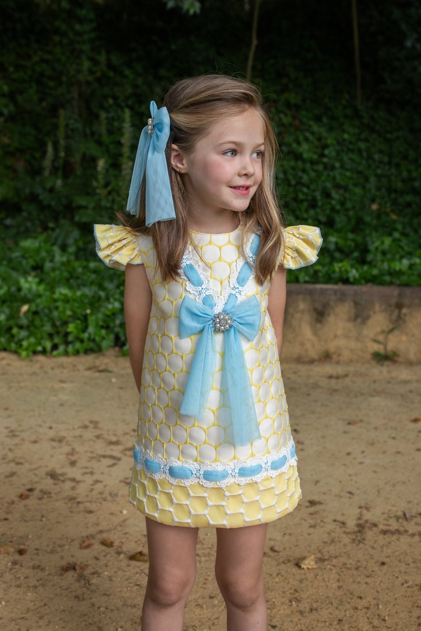 Naxos SS26 - Girls Yellow & Blue Dress