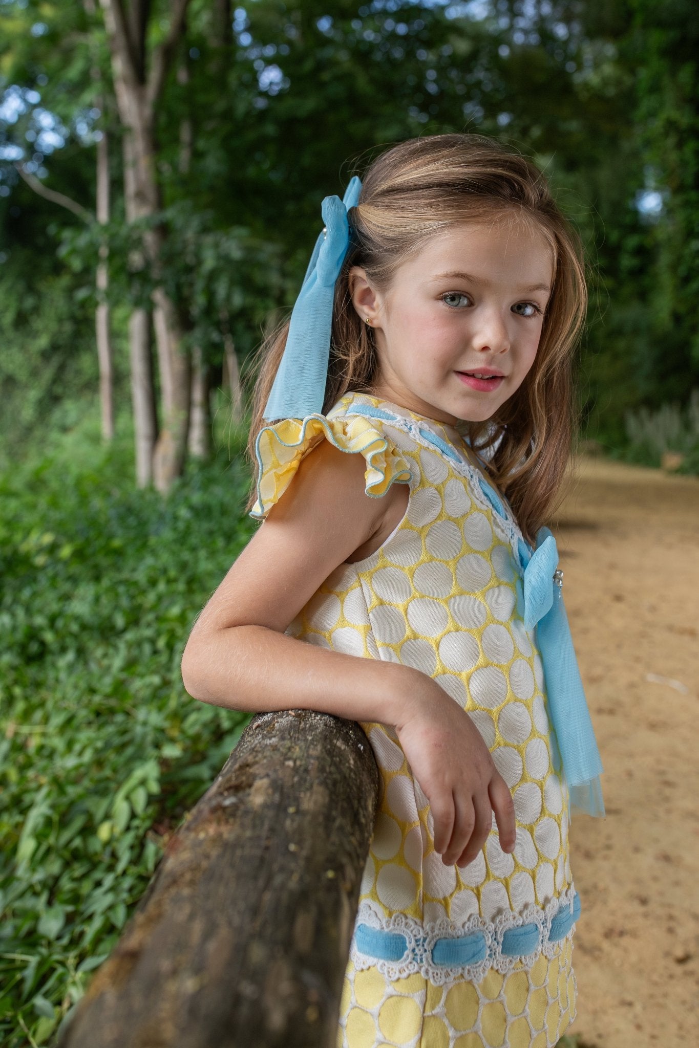 Naxos SS26 - Girls Yellow & Blue Dress