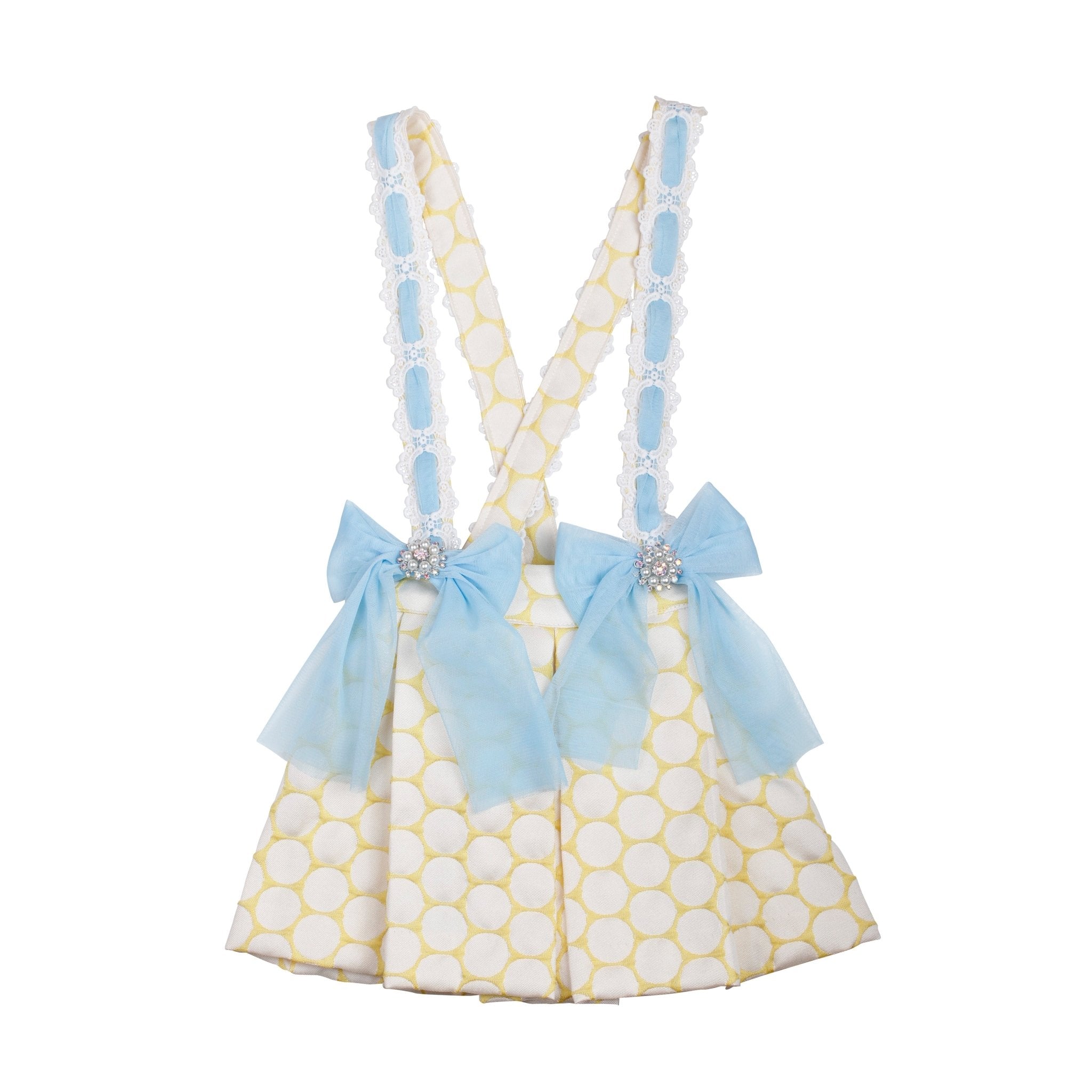 Naxos SS26 - Girls Yellow & Blue Tulle Design Skirt & Blouse Set