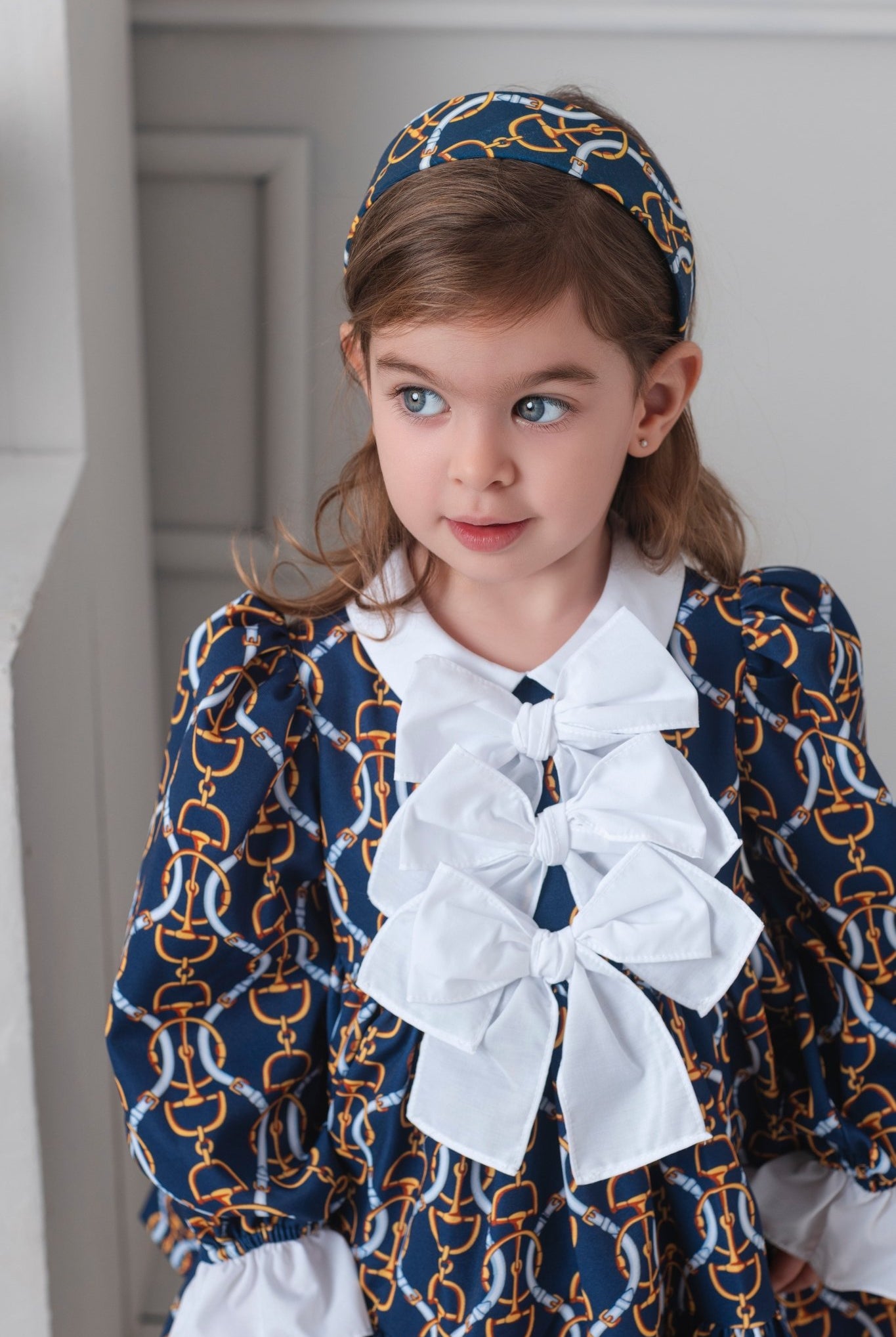 Rochy AW25 Vintage Navy Chains Collection Dress