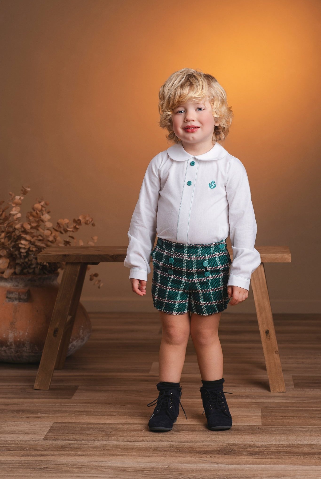 Rochy Boys Green Tweed London Collection | AW26 PRE-ORDER