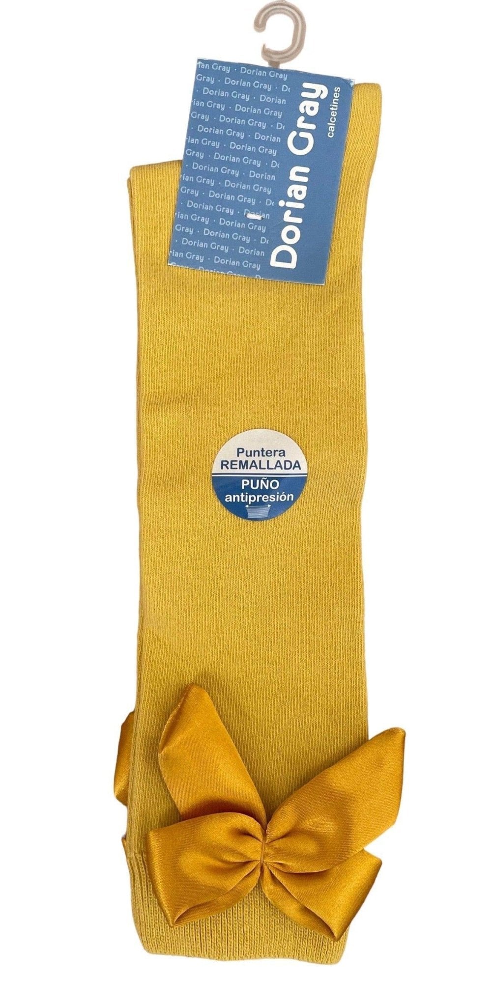 Socks - Girl's Spanish Bow Knee High Socks BURGUNDY & MUSTARD - Mariposa Children's Boutique