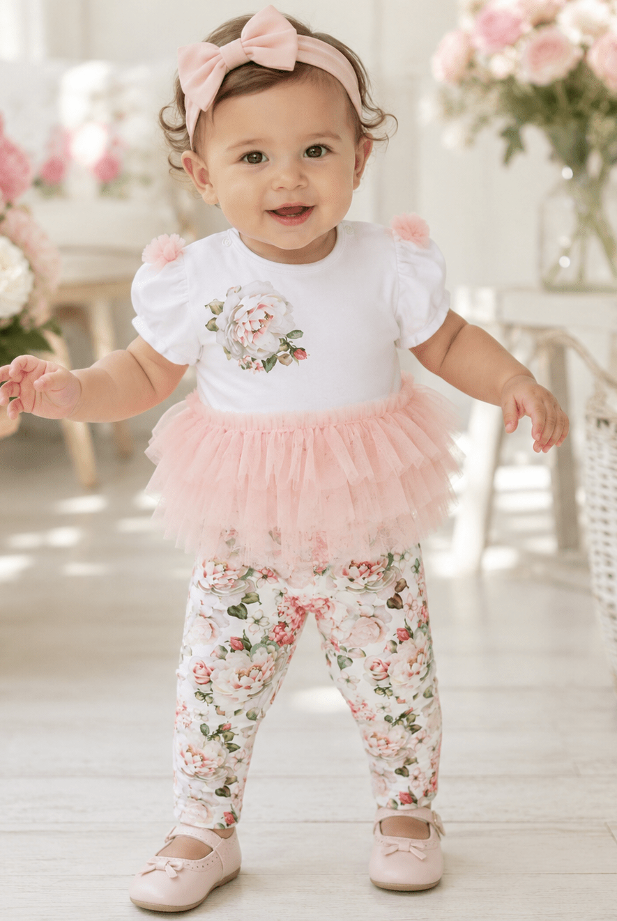 Sofija Baby Girls POLA Blouse & Leggings Set | Clearance Sale