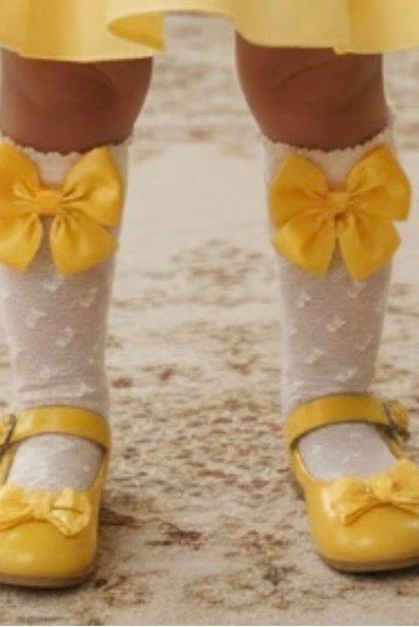 Sonata SS26 - Girl's Lace Socks with Bow ( MADE TO ORDER JAN DELIVERY )