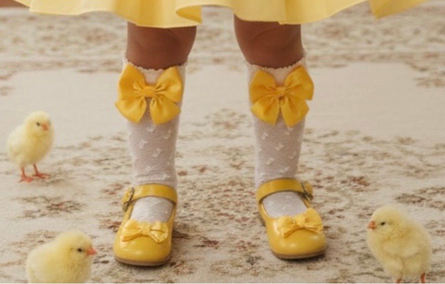 Sonata SS26 - Girl's Lace Socks with Bow ( MADE TO ORDER JAN DELIVERY )
