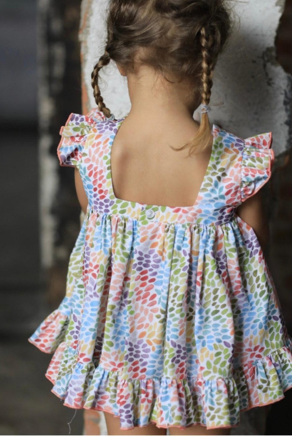 CLEARANCE DEAL - El Copo / Lililu - Girls Multi Coloured Summer Dress - Mariposa Children's Boutique
