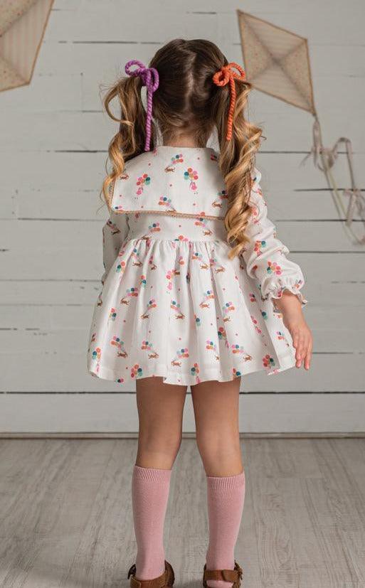 CLEARANCE SALE Alhuka Kids - Baby Girl's Multi Print Cotton Dress & Knickers - Mariposa Children's Boutique
