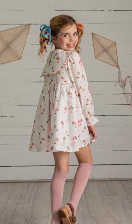 CLEARANCE SALE Alhuka Kids - Multi Coloured Cotton Dress - Mariposa Children's Boutique