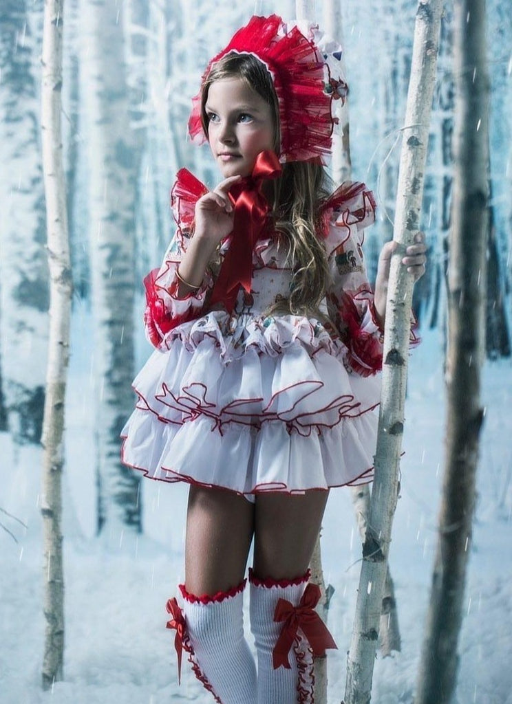 Ela Confeccion AW22 - Girls Christmas Dress IN-STOCK - Mariposa Children's Boutique