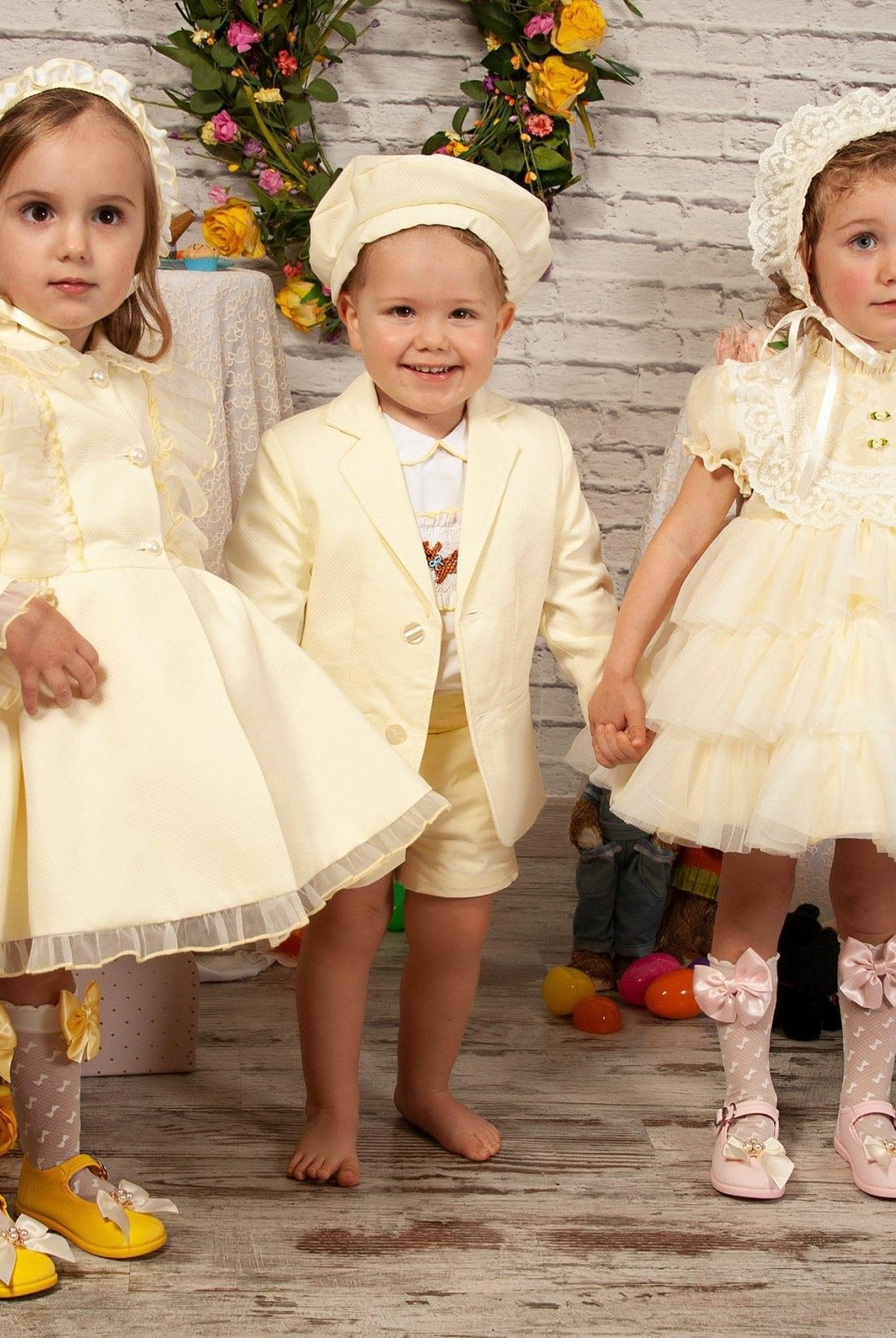 CLEARANCE SALE Sonata IN - STOCK - Girls Lemon Florecilla Ruffle Dress 8yr - Mariposa Children's Boutique