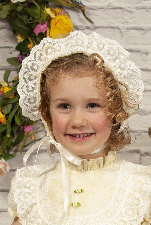 CLEARANCE SALE Sonata IN - STOCK - Girls Lemon Florecilla Ruffle Dress 8yr - Mariposa Children's Boutique