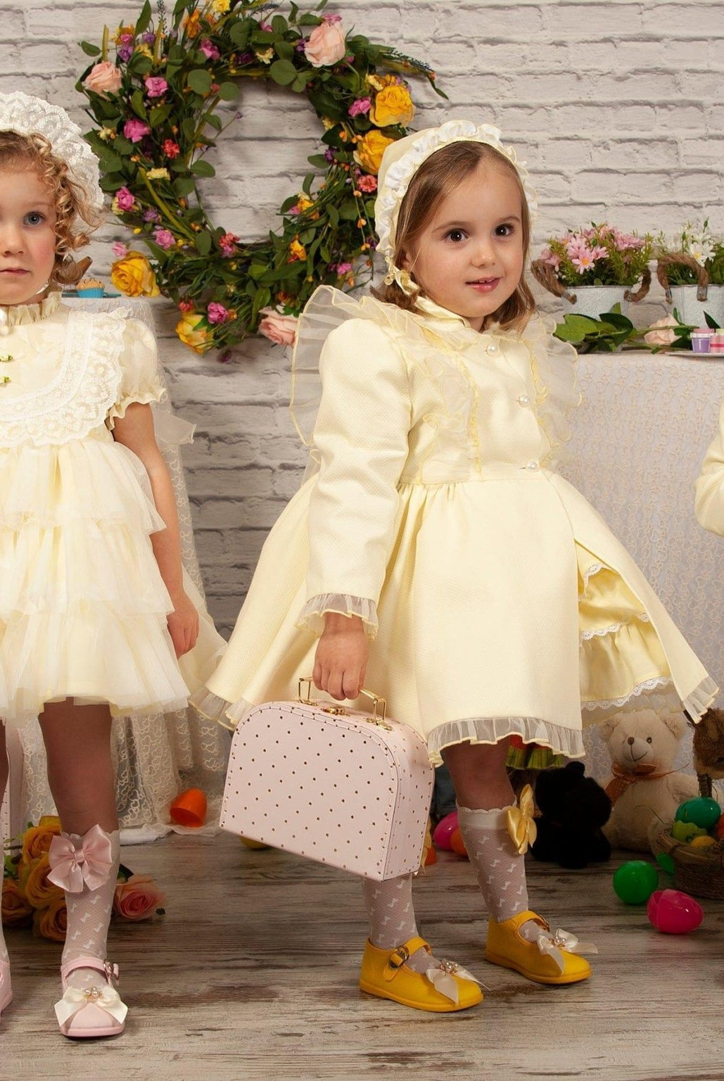 CLEARANCE SALE Sonata IN - STOCK - Girls Lemon Florecilla Ruffle Dress 8yr - Mariposa Children's Boutique