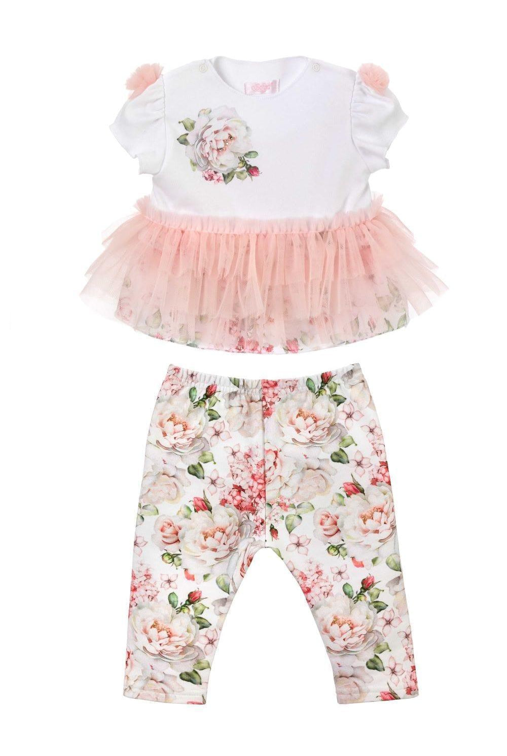 Sofija - Baby Girls POLA Blouse & Leggings Set - Mariposa Children's Boutique