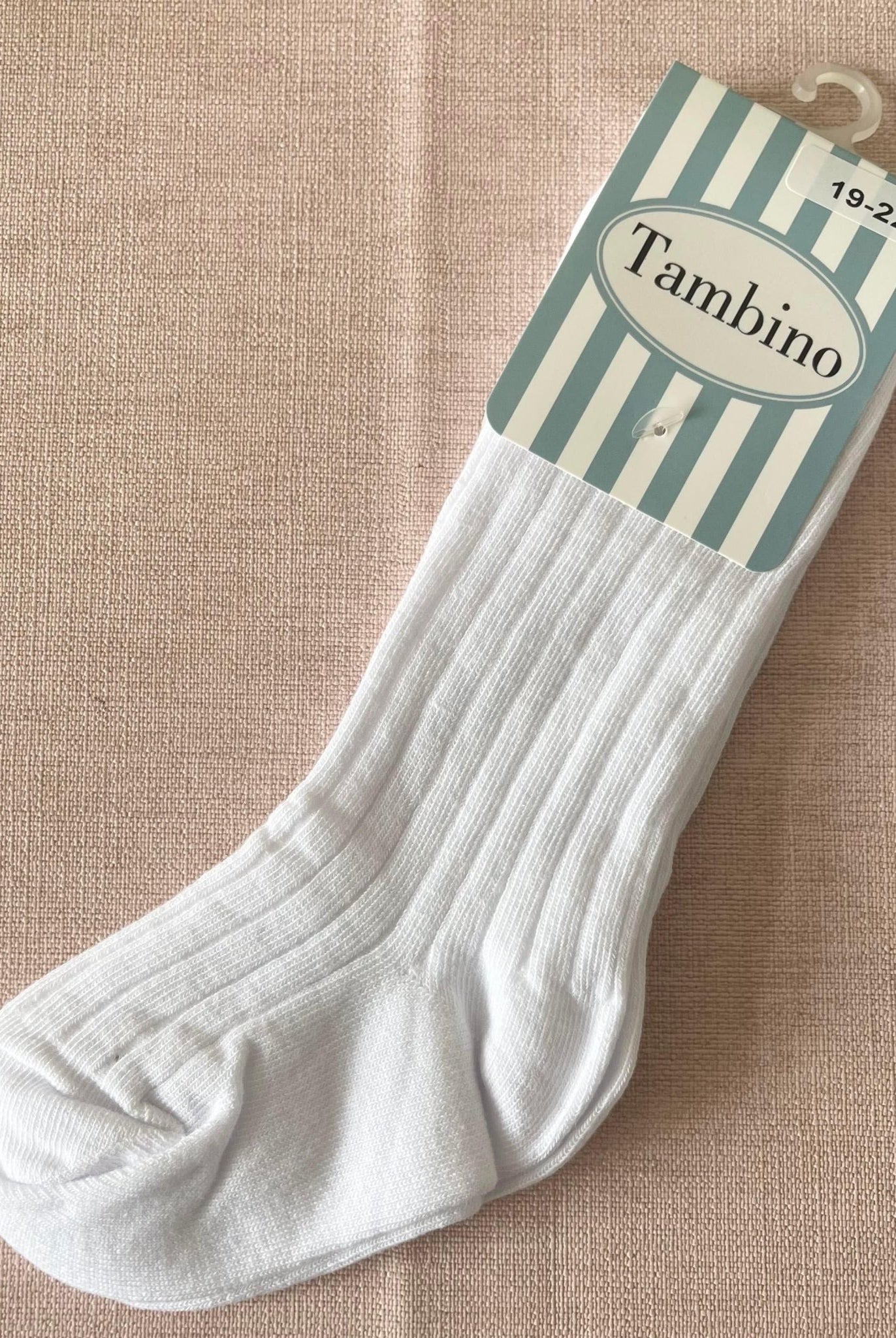 Tambino - Boys White Ribbed Socks - Mariposa Children's Boutique