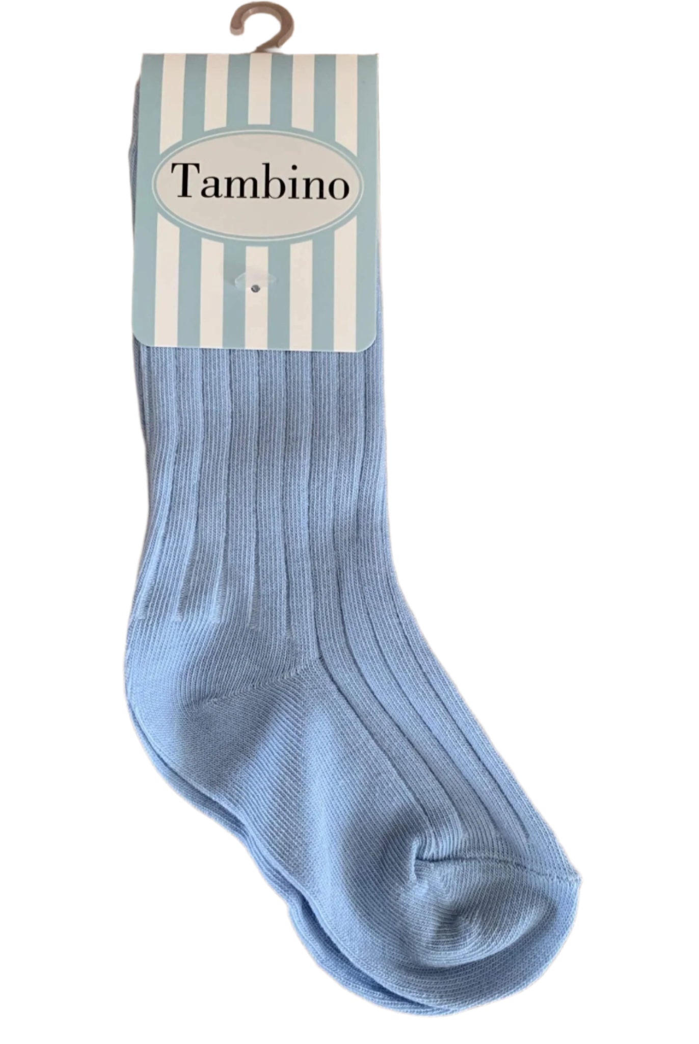 Tambino Socks - Boys Ribbed Knee High Blue Socks - Mariposa Children's Boutique