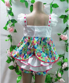 Maria Bardallo girls multicolour summer shorts and white lace top set age 6 clearance sale
