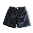 Be Chic boys navy velvet shorts with ivory shirt luxury Portuguese boys outfit AW26