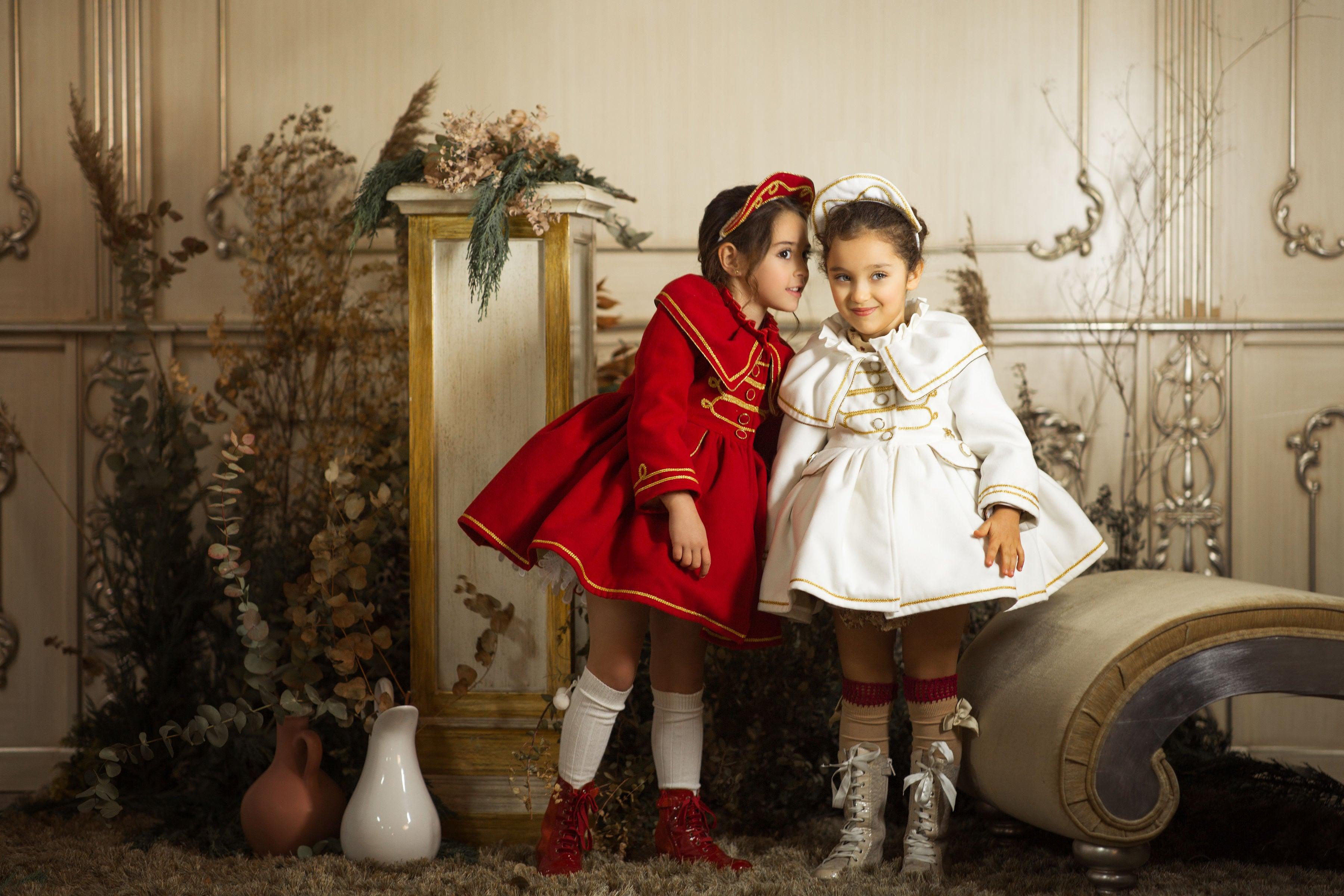 Meriche Girls Military Style Smart Red Coat Mariposa Children s Boutique
