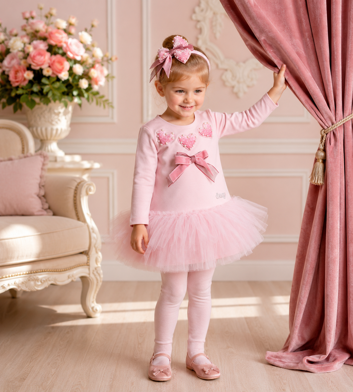 Daga AW26 Love Story Tulle Dress in Pink