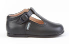 Angelitos Boys' Navy Leather T-Bar Shoes | Handmade Spanish Footwear