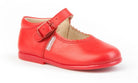 Angelitos Girl's Red Leather Mary Jane Shoes