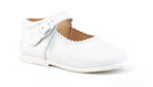 Angelitos Girl's White Leather Mary Jane Shoes