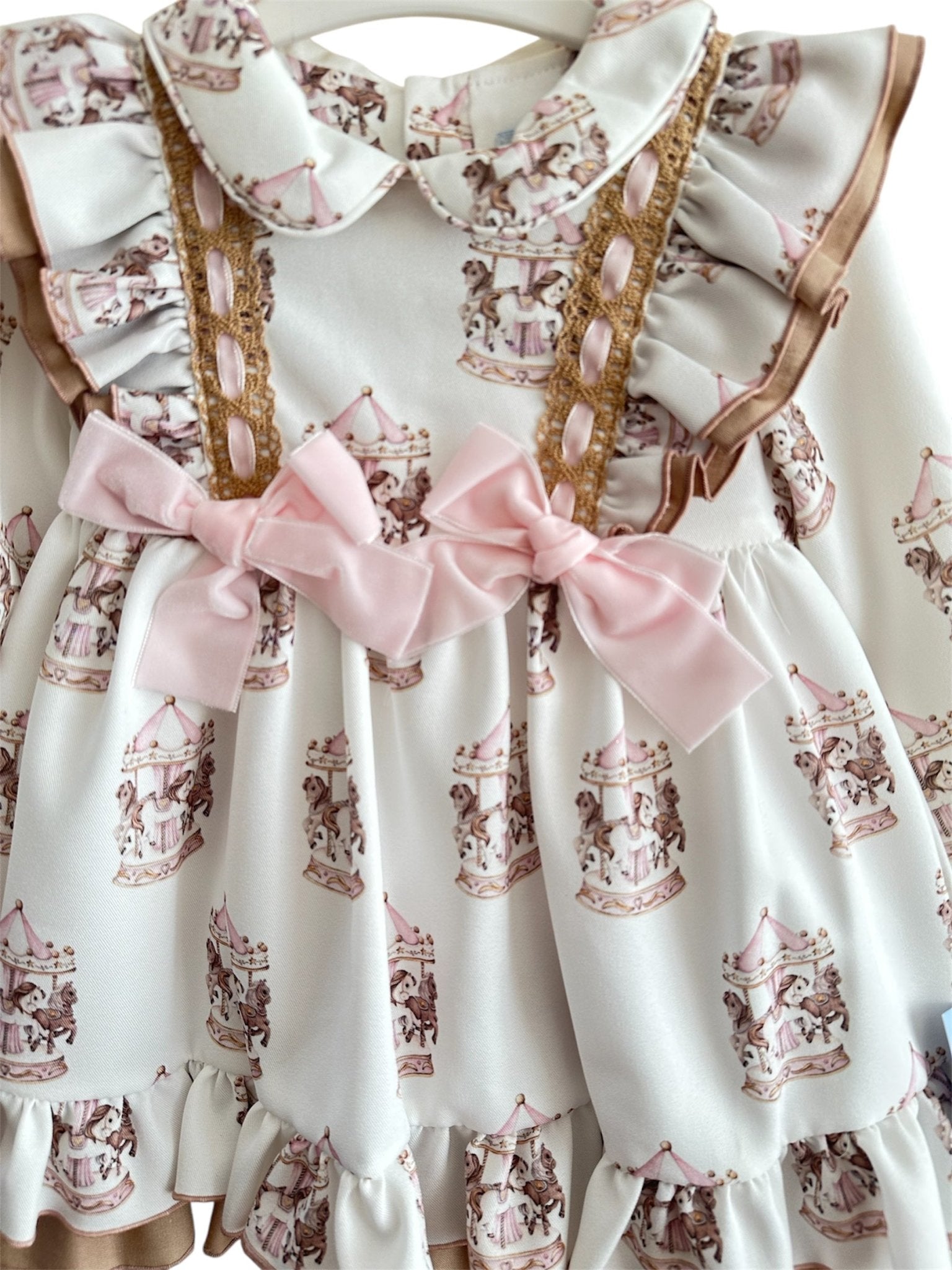 Babine AW25 - Girls Carousel Dress & Hairbow