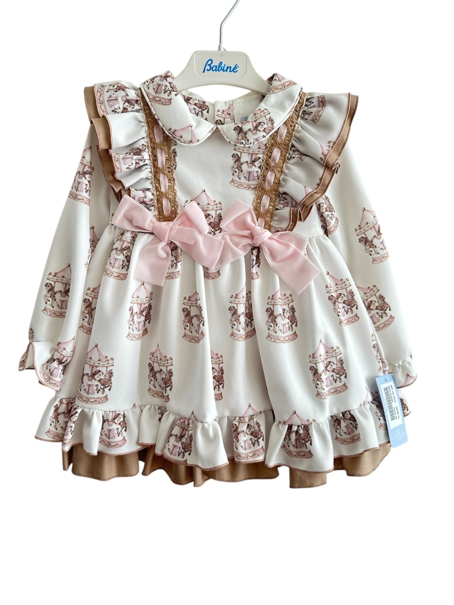 Babine AW25 - Girls Carousel Dress & Hairbow