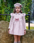 Babine AW25 - Girls Pink Tweed Dress