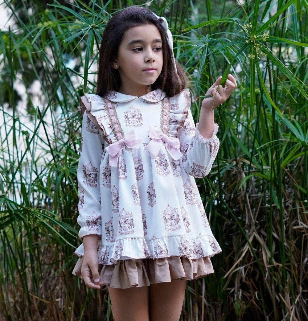 Babine AW25 PRE - ORDER - Girls Carousel Dress & Hairbow