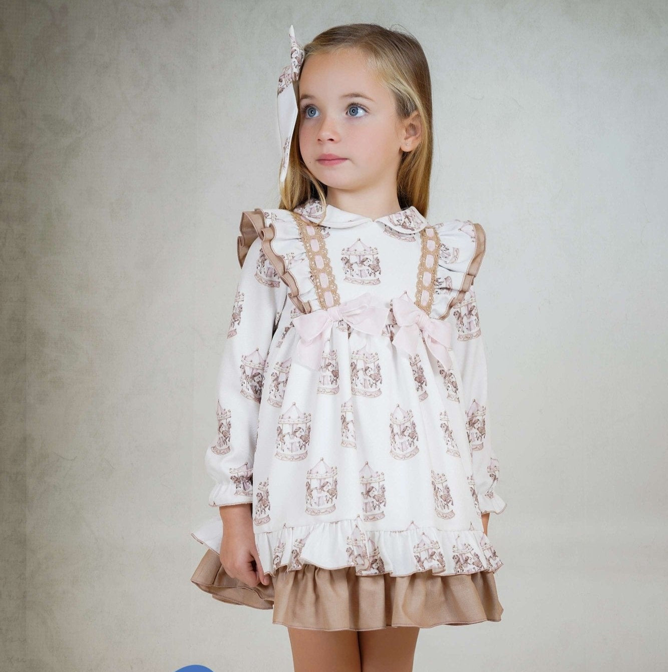 Babine AW25 PRE - ORDER - Girls Carousel Dress & Hairbow