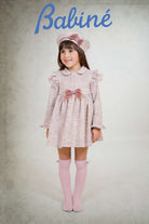 Babine AW25 PRE - ORDER - Girls Pink Tweed Dress