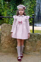 Babine AW25 PRE - ORDER - Girls Pink Tweed Dress