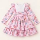 Babine Girls Pink Gingerbread Christmas Dress & Headpiece Age 8 | Clearance Sale