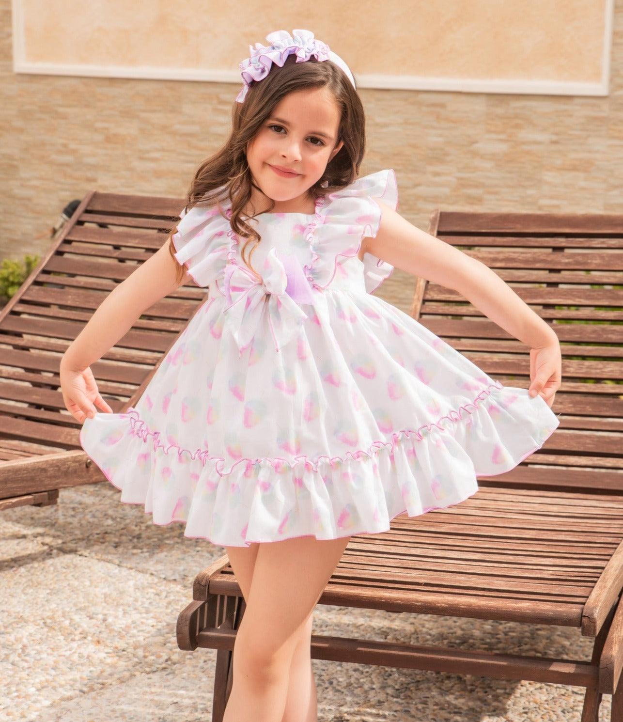 Babine SS24 - Girls Candyfloss Summer Dress - Mariposa Children's Boutique