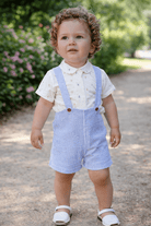 Babine SS26 PRE - ORDER - Baby Boys Anchor Collection Short Dungaree and Shirt Set