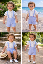 Babine SS26 PRE - ORDER - Baby Boys Anchor Collection Short Dungaree and Shirt Set