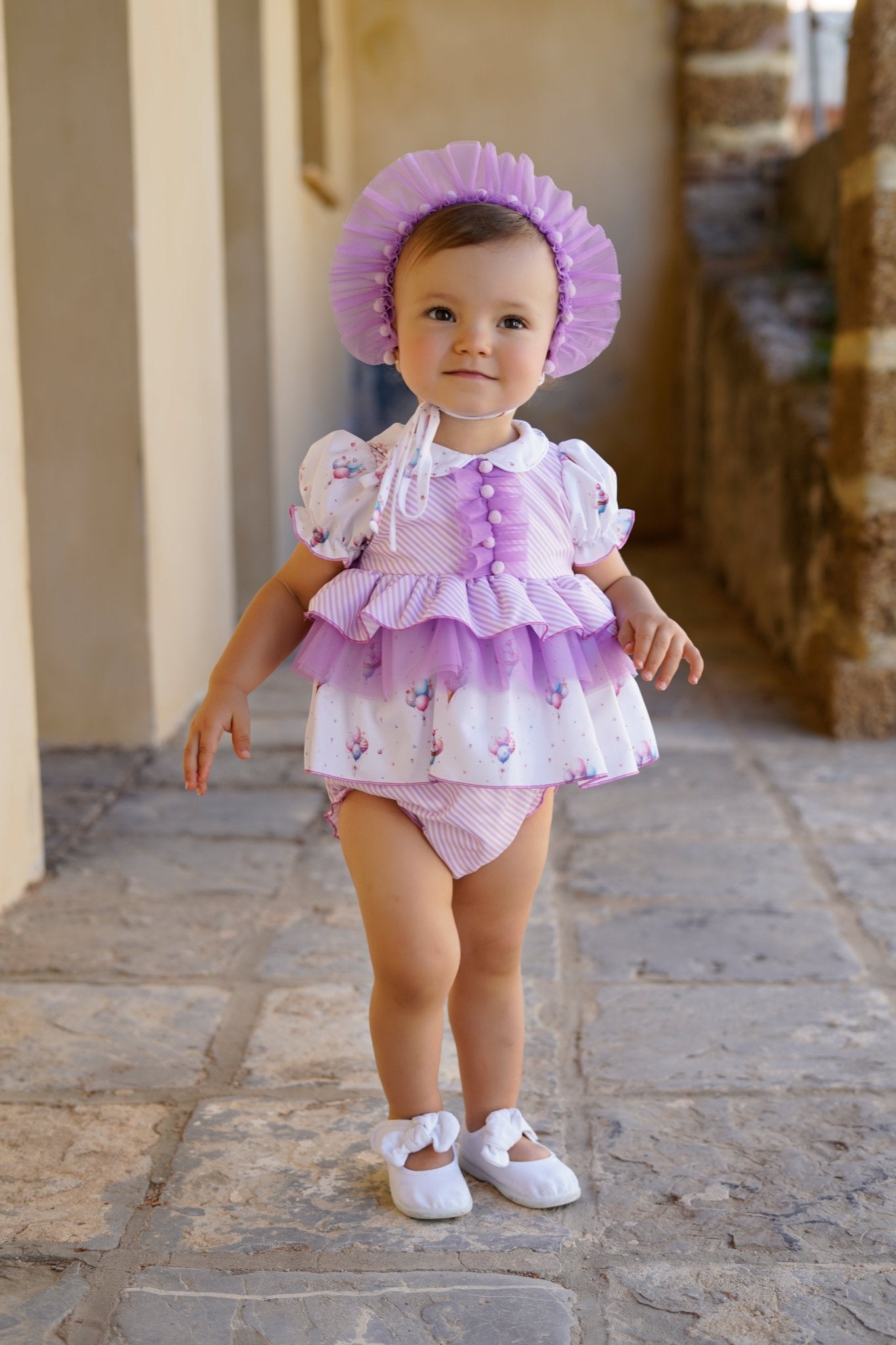 Babine SS26 PRE - ORDER - Baby Girls Lilac Collection Knickers and Dress Top