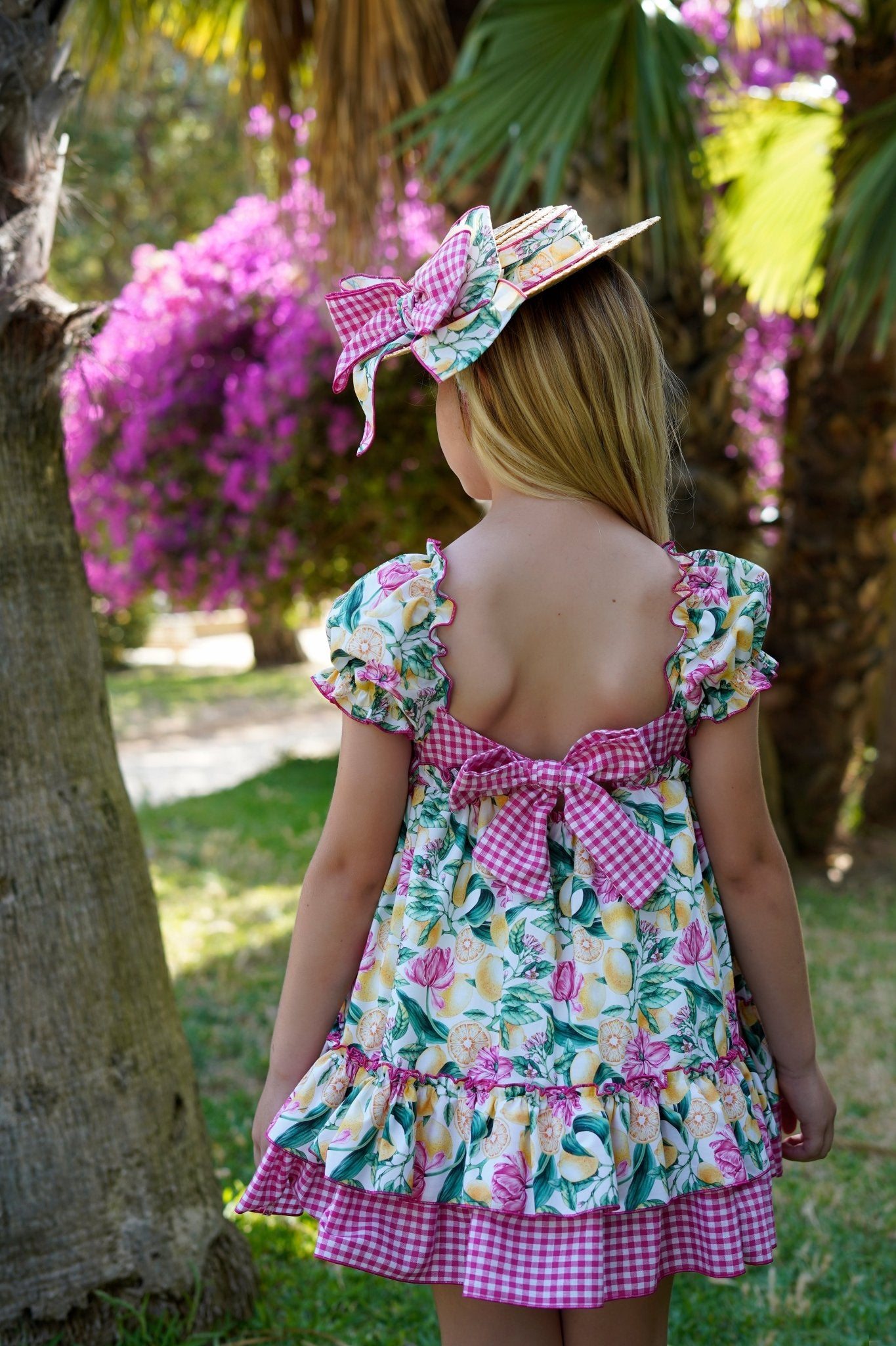 Babine SS26 PRE - ORDER - Girls Lemons Collection Pink & Yellow Dress